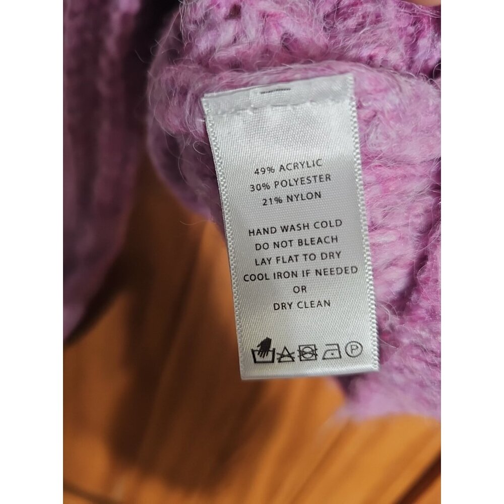 Lilla P Airspun Ribbed Pullover Sweater Freesia Pink Small. (HL166) - Picture 5 of 5